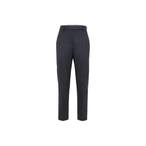 Brunello Cucinelli Pressed Crease Cropped Trousers
