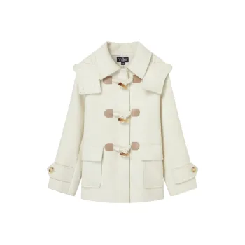 E.land Coats Women's Ivory/white