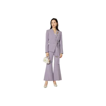 BBLLUUEE Casual Pants Women's Fragrant Purple