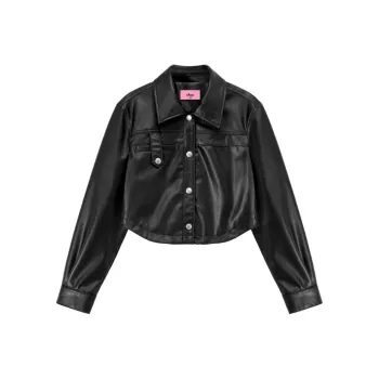 CHUU Leather Jacket Women's Black