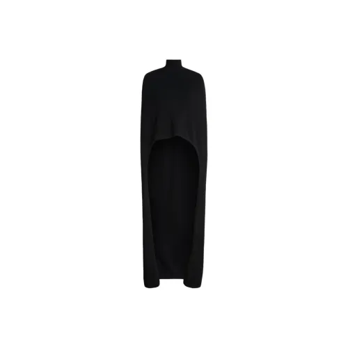 SCANLAN THEODORE Crepe Knit Soft Cape Cloaks Women's BLACK/Black