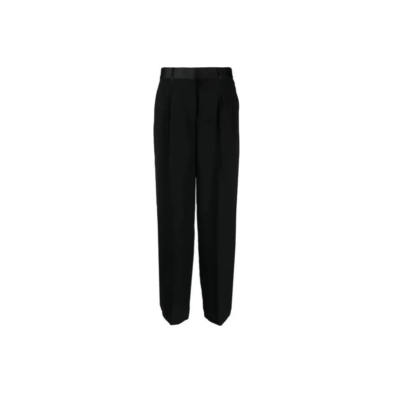 DKNY Pleat detail Wide leg Trousers-0