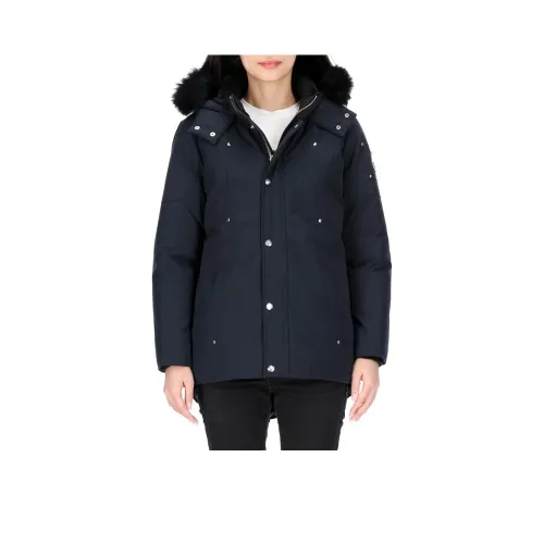 Moose Knuckles Parka Coat Women's Navy Blue