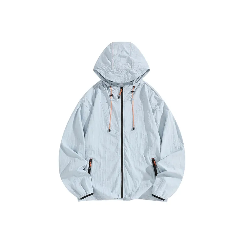 MIIOW Lightweight Breathable Hooded Zip Closure Sun Protection Clothing Couple Women's-16