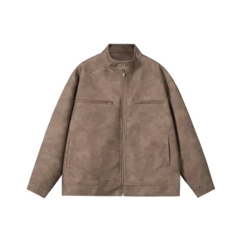 NANDCHN Leather Jackets Unisex