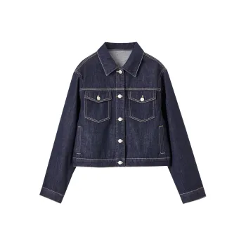 SENTUBILA Denim Jacket Women's Azure Blue