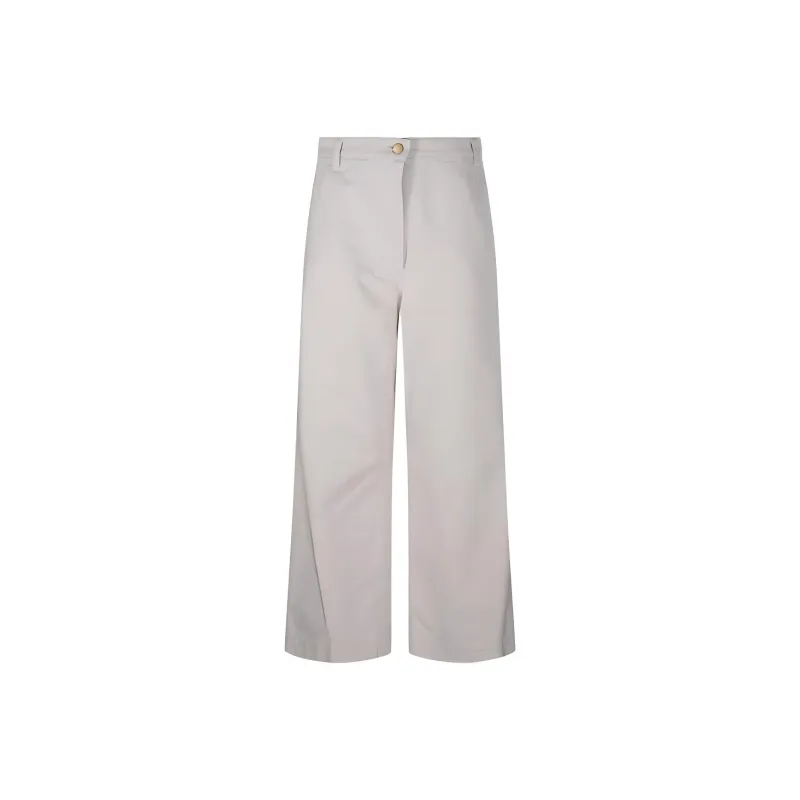 'S MAX MARA Button Detailed Wide Leg Pants-0