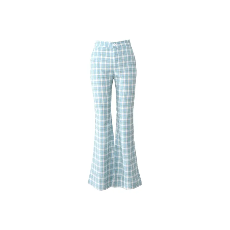 ZAVK Casual Pants Women's Fresh Blue-0