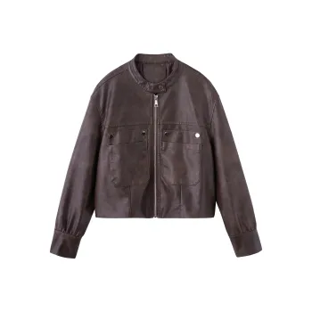 Yi Mengyuan Leather Jackets Coats Women's