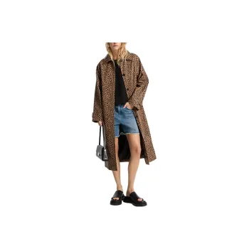 MICHAEL KORS Cheetah Print Balmacaan Coat