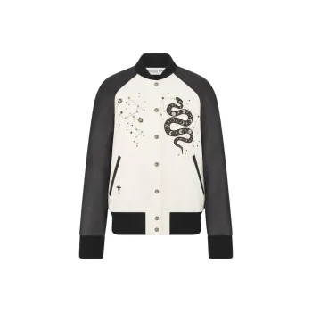 DIOR Leather Jacket Women's Black