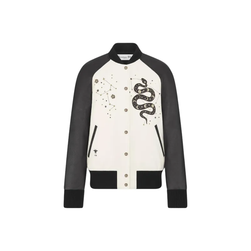 DIOR Leather Jacket Women's Black-0