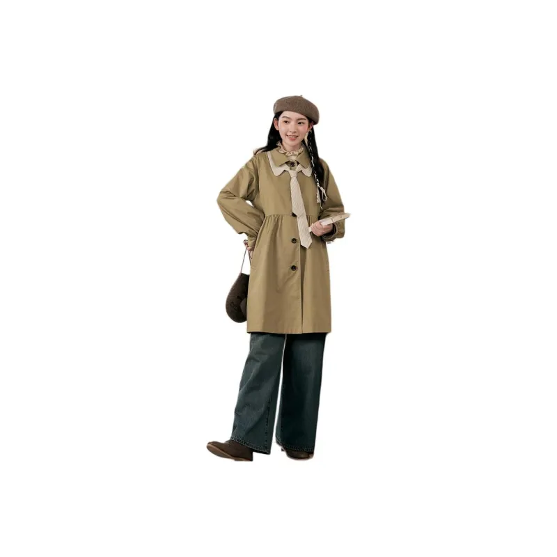 ZIHAN Trench Coat Women's Khaki-0