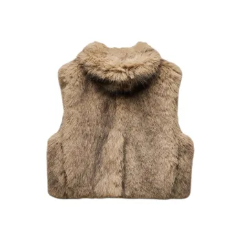 ZARA Vests Women's Light Beige