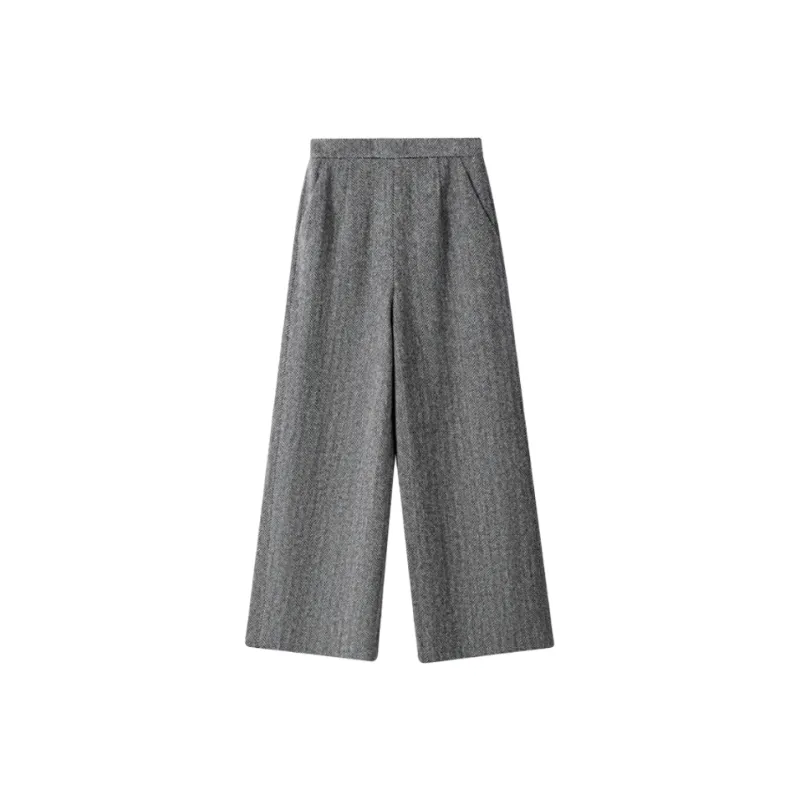 MOSIIMORII Casual Pants Women's Smoke Gray-0