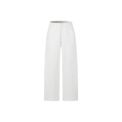 Three Quarters Casual Pants Women's White