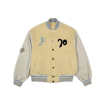 JIKOO Baseball Jacket Women's Yellow