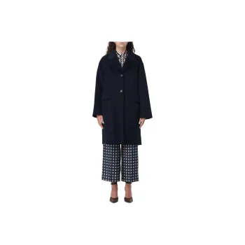 'S MAX MARA Single-Breasted Long-Sleeved Coat