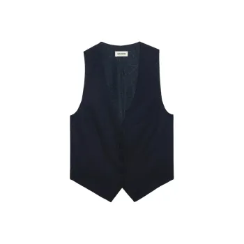 Zadig & Voltaire Emaux High Low Hem Waistcoat