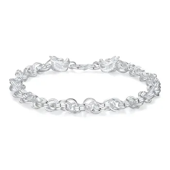 RURA S990 Sterling Silver Bracelets Unisex Silver