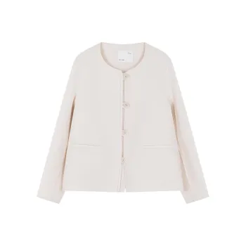 IHIMI Coats Women's Pearl White