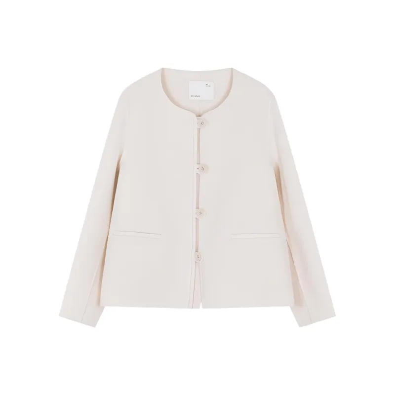 IHIMI Coats Women's Pearl White-0