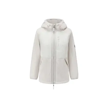 DECATHLON SH500 Velvet feel Coat Women's Pearl Beige