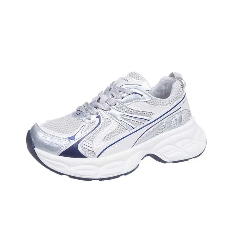 SUPEREDGE Slip Resistant And Abrasion Resistant Coverage Low Top Chunky Sneakers Women's-4