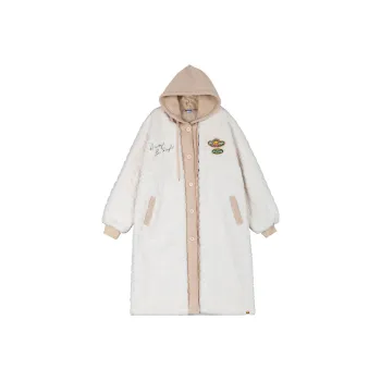 B.Duck Velvet feel Coat Women's Ecru