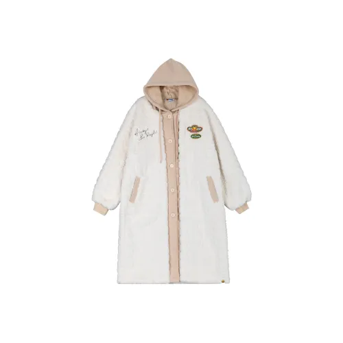B.Duck Velvet feel Coat Women's Ecru