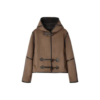 SINBOS Fur Women's Paulownia Coffee