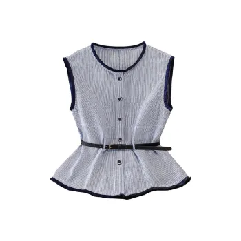 TOUCH Vests Women's Blue With White Lettering