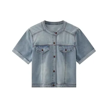 KUHNMARVIN Denim Jacket Women's Light Blue