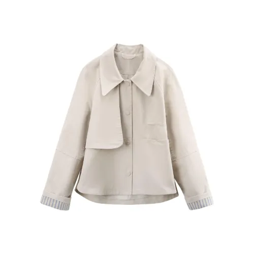 A Paradise For Awakening Trench Coat Women's Beige