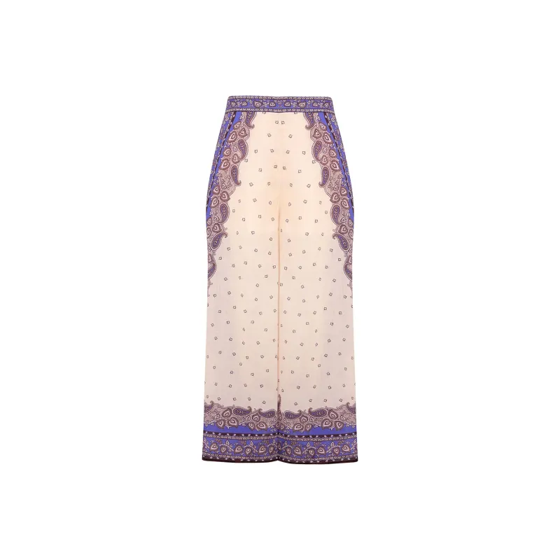 Zimmermann Maxine Wide Leg Cropped Pants-0