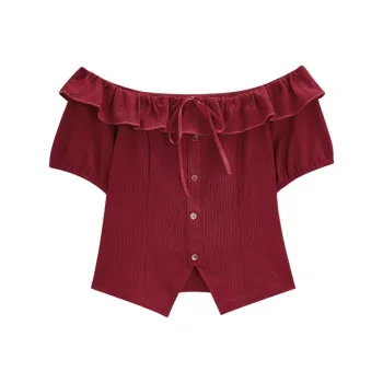Love To Serve Crop Top Women's Tomato Red