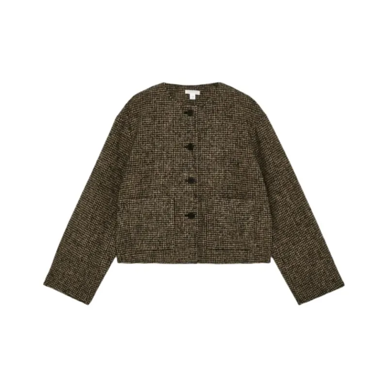 ARKET Cropped Coats Women's Brown-0