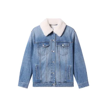 Miss Sixty Puffer Jacket Women's Medium Blue