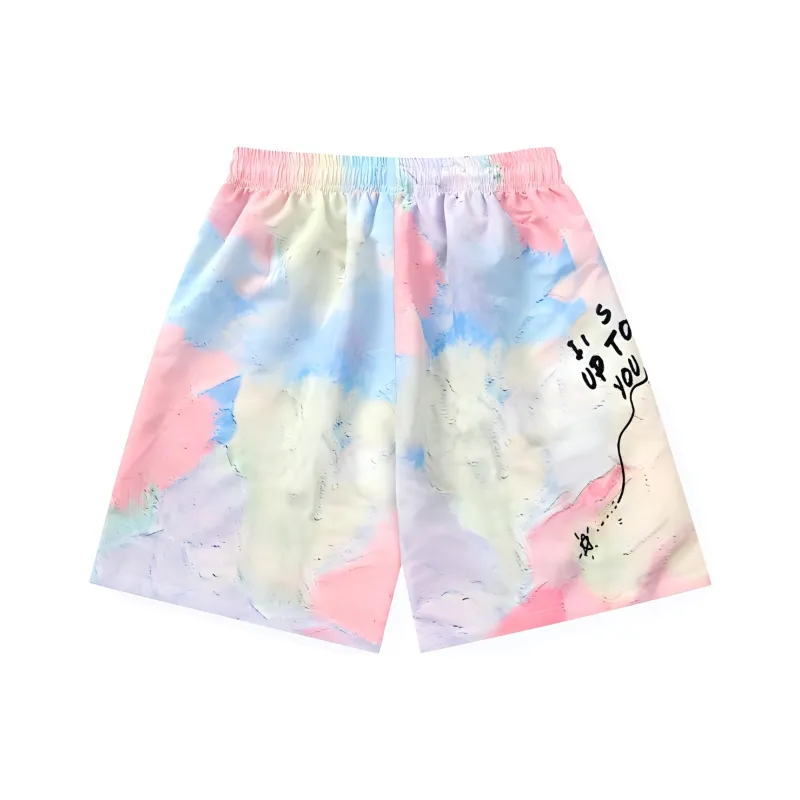 XXGOGO Casual Shorts Unisex Dazzling Print-1