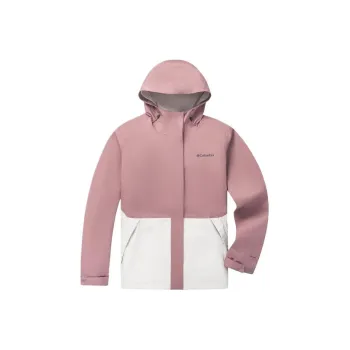 Columbia Waterproof, Thermal, And Windproof Windbreaker Jacket Women's Pink/White