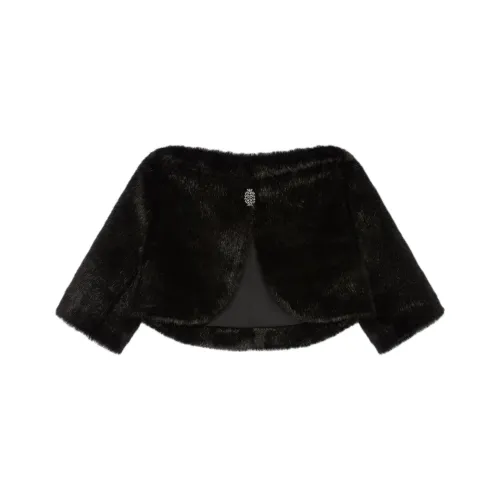 GIVENCHY FW24 Velvet feel Coat Women's Black