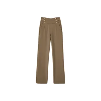 Mo Han Yi Mei Casual Pants Women's Khaki