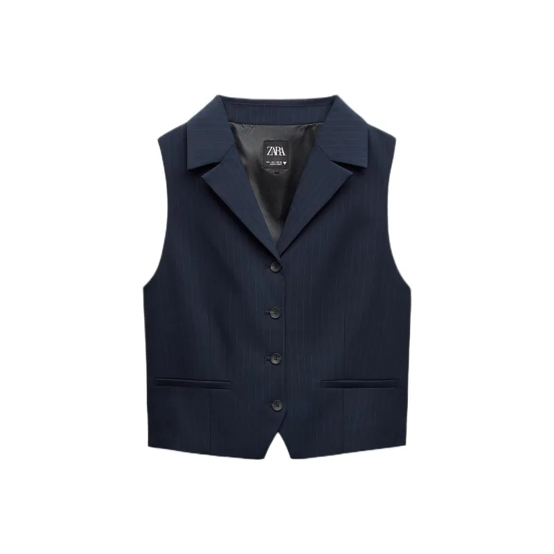 ZARA Trf Vests Women's Sea Blue-0
