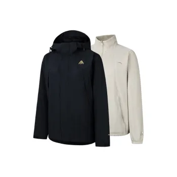 Anta The Crust Of The Earth Windbreaker Jacket Women's Basic Black/Nude Khaki