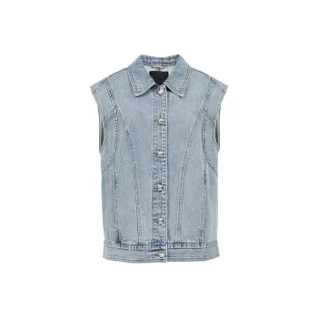 ONLY Vest Women's Washed Denim Blue