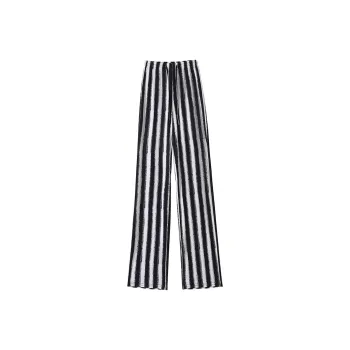 0571 Family Casual Pants Women's Coarse Stripes