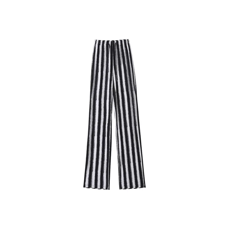 0571 Family Casual Pants Women's Coarse Stripes-0