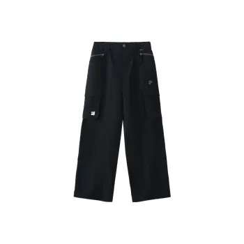 FILA FUSION Chinese Olympic Skateboarding Series Casual Pants Women's Jet Black