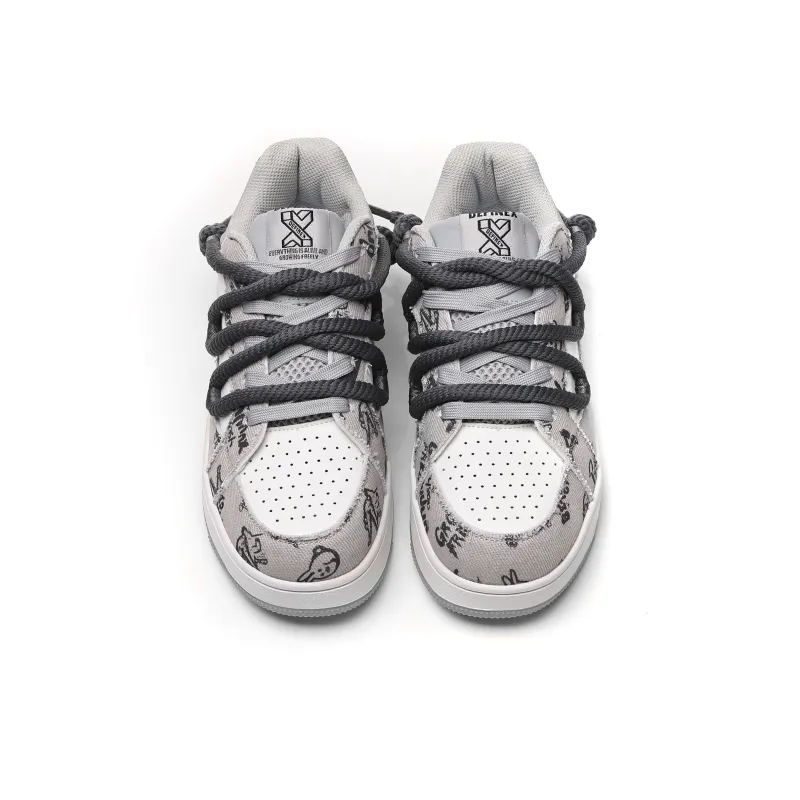 Dnnnn Height Increasing Balance Abrasion Resistant Waterproof Slip Resistant Low Top Skateboard Shoes Unisex-15