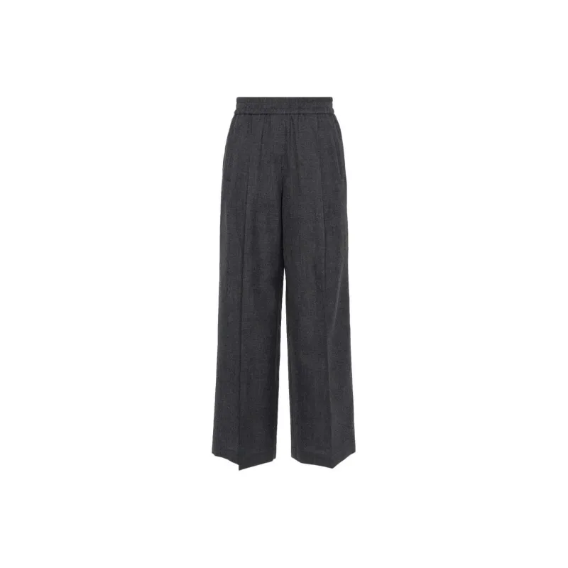 Brunello Cucinelli Virgin Wool Palazzo Pants-0